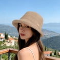 thumbnail image 2 of Yuanlong Womens Bucket Hat Floppy Brim Cloche Sun Cap Lightweight Foldable Portable Casual Summer Daily Vacation Headwear, 2 of 4