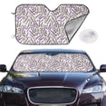 thumbnail image 2 of Balery Lavender Flowers Print Car Windshield Sun Shade,Windshield Sunshade for Car Pickup Truck SUV Accessories-Small, 2 of 7
