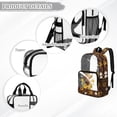 thumbnail image 6 of FKELYI 17 Inch Clear Backpack for Boys & Girls, Kids Backpack See Through Schoolbag Sunflower Highland Cow Print Spacious Bookbag Travel Bags for Elementary Student, 6 of 7