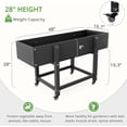 thumbnail image 5 of LUE BONA Raised Garden Bed with Wheels, 48 * 16.7 * 28 in, Poly Elevated Outdoor Planter Box with Tools, Weather Resistant, Standing Growing Bed Herb Planter for, 5 of 8