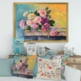 thumbnail image 3 of Designart 'Still Life With Bouquet Of Pink Flowers' Traditional Framed Art Print, 3 of 4