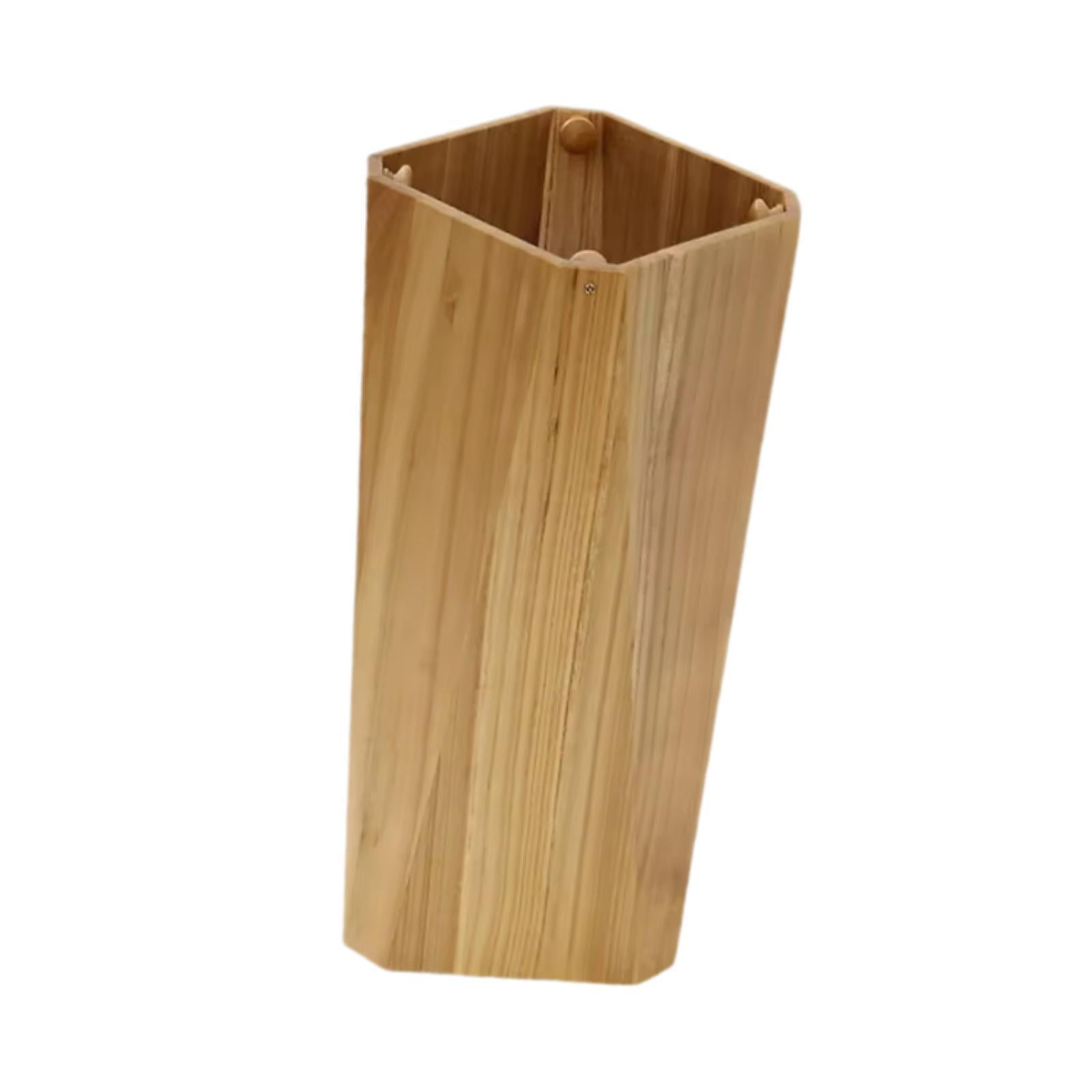 CarpNettore Wooden Umbrella Holder Organizer Sturdy Household Space Saving Creative Umbrella Khaki