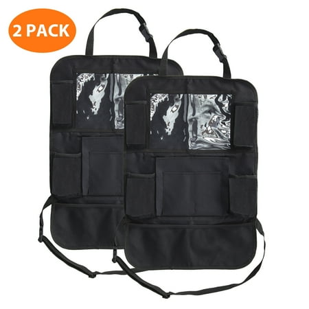 SHCKE Car Backseat Organizer Black Car Organizer and storage Seat Back Organizer Car Seat Organizer 9 Pockets Car Organizer with Tablet Holder (2PC)