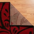 thumbnail image 4 of Designer Home Soft Transitional Indoor Modern Area Rug Floral - Actual Size: 5' 3" x 7' 2" Rectangle (Red), 4 of 5