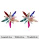 thumbnail image 1 of Pendientes colgantes de cristal multicolor exagerados con diamantes de imitación brillantes de lujo, 56722-MT, 1 of 5