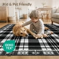 thumbnail image 4 of ODIKA 8'x10' Washable Area Rug Under Rectangular Doormat Interlocking Graphic Artwork Layering for Dining Room, Large Office, Lounge, Non-Slip Chair-Friendly Mat, 4 of 7