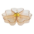 thumbnail image 2 of Luzkey Divided Serving Dish 5 Grids Party Table Centerpiece without Lid Rotatable Snack Platter Divided Snack Plate for Candy Cookies Yellow, 2 of 8