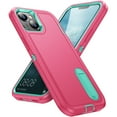 thumbnail image 2 of Ultra Protective Dual Hybrid Anti-Scratch Hard Back Case Stand Cover with Front Bumper Shell for iPhone 14/13 6.1 inch, 2 of 7