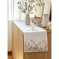 thumbnail image 5 of Table Runner 108 Inches Long for Kitchen Dining, Spring Floral Dresser Scarf Farmhouse, Dining Table Decorations for Wedding/Parties, Watercolor Elegant Pastoral Flowers 13 x 108 In, 5 of 8