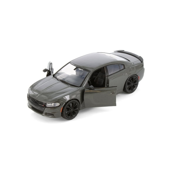 2023 Dodge Charger SXT Hardtop, Gray Muscle Car - Showcasts 77387D - 1/24 Scale Diecast Model Car
