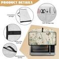 thumbnail image 6 of Renewold Toaster Oven Protector Stain-Resistant Polyester Smart Oven Air Fryer Protective Case with Accessory Pockets Home Kitchen Decoration, 22.5 x 18.5 x 13 Inches, Butterfly Daisy Leaf, 6 of 7