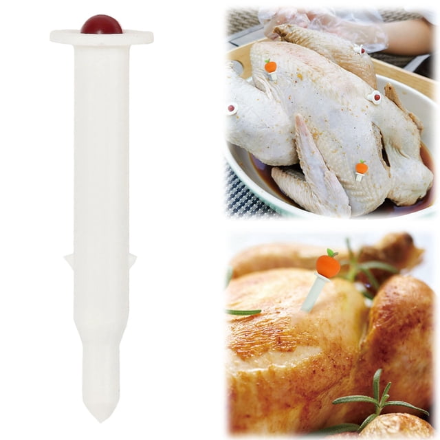 Turkey Pop up Timer Turkey Pop up Timer Disposable Turkey Pop up Timer Meat Thermometer for Cooking Bbq Grill Oven Chicken Beef Temperature Indicator Easy Use Kitchen Tool Chicken Thermometers for Co