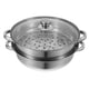 thumbnail image 3 of Olla de vapor de acero inoxidable de 2 niveles, olla para cocinar al vapor, juego de utensilios de cocina, olla de vapor con tapa, utensilios de cocina para parrilla, estufa, herramienta de cocina, 3 of 7