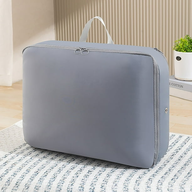 Bolsa de nylon para guardar colchas con asas reforzadas y cremallera superior para organizar y mover la ropa de cama