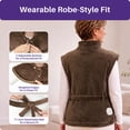 thumbnail image 2 of KEKOY Heating Pad for Full Body Stress Relief, FSA/HSA Wearable Electric Heat Pad with 4 Heat Settings, 2-Hour Auto Shut-Off, Fast Heating, Gift, 24" x 33", Dark Brown, 2 of 12