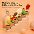thumbnail image 5 of Chainplus Crochet Kit for Beginners, 6 Pcs Potted Flowers DIY Kit for Adults and Kids, Crochet Starter Knitting Kit for Complete Beginners,Pink, 5 of 7