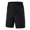 Tyhengta Men's Hiking Cargo Shorts Lightweight Outdoor Work Shorts for Men Travel Golf Camping Casual with 3 Zipper Pockets Black 2XL