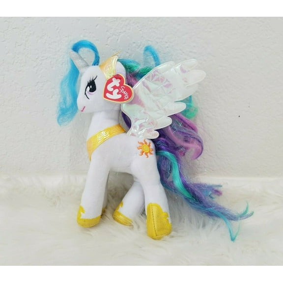 NEW Ty Sparkle Princess Celestia Pony Regular Plush Animal