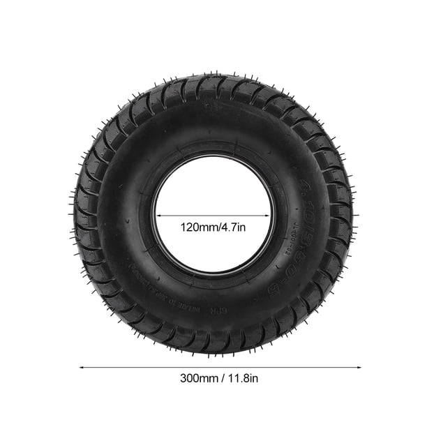 Rueda Exterior De Caucho, Buena Elasticidad, Hecha De Material De Caucho, Resistente Al Desgaste, Para Carro De Herramientas Inflable 4.10/3.50 5 12 Pulgadas, 4.10/3.50 4 10