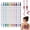 10 Metallic Colors - Dual Tip, variant on 10 Temporary Tattoo Markers for Skin, Assorted Metallic Colors, Flexible Brush Tip, Easy to Remove, Skin-Safe Body Art Pens for Teens and Adults, Parties and Face Painting