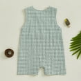 thumbnail image 4 of KPOPLK Baby Boy Girl Corduroy Bib Overalls Cotton Onesie Plain Romper Loose Jumpsuit Size 3-6 Months,Green, 4 of 8