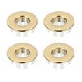 thumbnail image 1 of Anillo de desbordamiento de fregadero Uxcell, cubierta de desagüe de desbordamiento de fregadero para lavabo de cocina dorado, 1 of 7