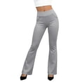 thumbnail image 5 of Womens High Waist Stretchy Bootcut Dress Pants Business Casual Work Slacks with Pockets Pull On Trousers Gray S, 5 of 6