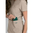 thumbnail image 3 of Medgear Celeste Women's Stretch Scrubs Set with Cross Over Neckline Top and Slim Leg Pants, 3 of 4