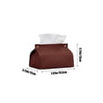 thumbnail image 3 of Leather Tissue Box for Living Room & Bedroom - Pull-Out Design Desktop Organizer with Stylish Home Decor, 3 of 6
