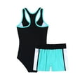 renvena Kids Girls 2Piece Swimsuits Racer Back Jumpsuit with Bottoms