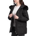 thumbnail image 5 of Fashion Plus Size Hooded Coats for Womens Winter Warm Solid Color Pocket Hodded Draw Rope Keep Warm Fashion Coat, 5 of 8
