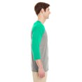 thumbnail image 4 of Jerzees Adult 4.5 oz. TRI-BLEND Baseball Raglan - 601RR, 4 of 4