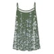 thumbnail image 4 of Puntoco Blusas de cuello cuadrado para mujer, blusas casuales sin mangas con estampado de moda, blusas con pliegues, blusas camisolas de cuello redondo, 4 of 5