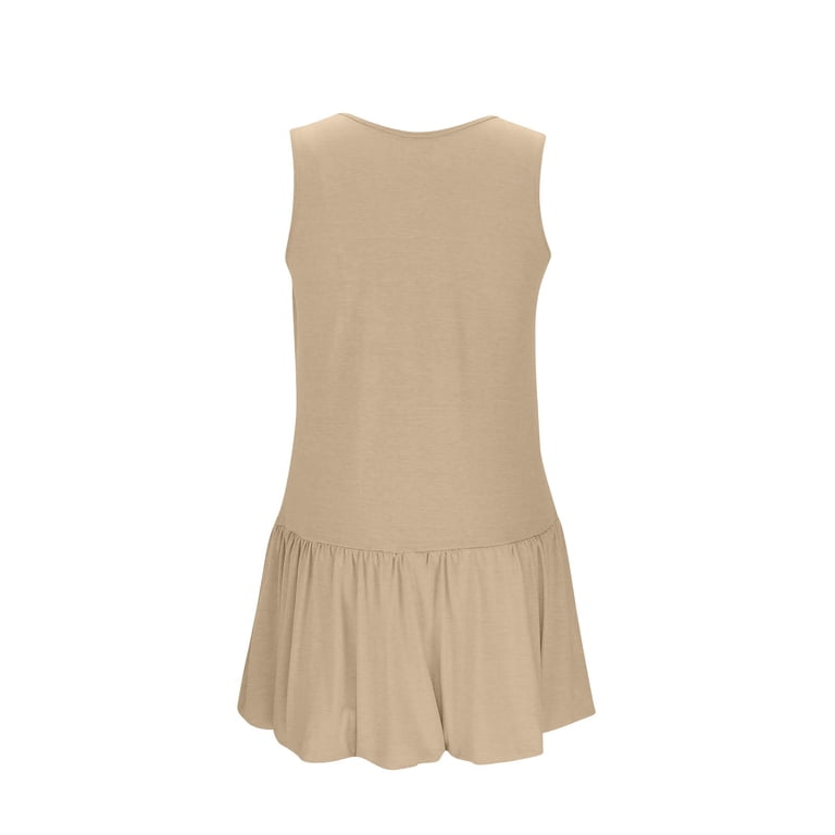 beige athletic dress Women's Inez Sleeveless Golf Dress