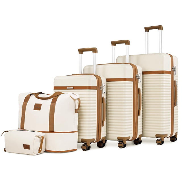 Juego de equipaje Joyway de 5 piezas con rueda giratoria y cierre TSA