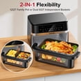 thumbnail image 2 of Freidora de aire HoninJoy 12QT con doble cesta y ventana, 2 of 7