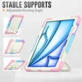thumbnail image 4 of Case for iPad Air 13 inch M3 2025 / M2 2024 with Built-in Screen Protector, 360° Rotating Stand, Pencil Holder, Adjustable Shoulder Strap, Pencil Holder, 4 of 6