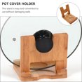thumbnail image 6 of Monyance Pot Cover Holder Wooden Pot Lid Holder Organizer for Cabinets or Countertops(6.5X5.31X5.51Inches), 6 of 11