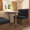 thumbnail image 3 of Stretch Camper Cushions Cover Rv Dinette Couch Cover Washable Elastic Sofa Slipcover for RV Camper Bench Backrest Cushion Covers（1 Set,Black）, 3 of 6