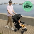 thumbnail image 3 of Summer by Ingenuity 3Dlite Convenience Stroller, Lightweight Travel Stroller, UPF 50+ Canopy, Cup Holder & Snack Tray, Green - Age 6 Months Up to 50 Lbs., 3 of 5
