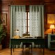 thumbnail image 4 of Cortinas con Bolsillo para Barra de 55X79 Pulgadas para Sala de Estar y Dormitorio - Paneles de Ventana Semitransparentes Bordados, Cortinas de Poliéster Que Filtran La Luz, Panel Individual Decorati, 4 of 6