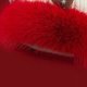 thumbnail image 3 of Sombreros de invierno, gorro navideño rojo, gorro de punto con astas para mujer, gorro de terciopelo cálido con protección para las orejas, gorro para mujer., 3 of 3