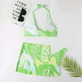 thumbnail image 2 of Jovati Women's 3 Piece Tie Dye Bikini Set Swimsuit Sexy Short Skirt With Chest Pad Without Underwire,On, 2 of 4