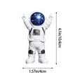 thumbnail image 3 of BNNG Astronaut Figurines Cake Topper Astronaut Figure Toys Outer Space Cake Decoration Space Desktop Ornaments Miniature Astronaut Action Statue Spaceman Model Display for Desk Shelf Decor, 3 of 9