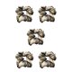 thumbnail image 2 of Qarigey Titular de cola de caballo Patrón escocés Anillos para el cabello Adornos para el cabello Sombreros femeninos para el trabajo doméstico nueve 5piezas Qarigey CBP251158, 2 of 6