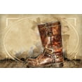 thumbnail image 2 of Bolokofsky, Ronald 18x13 Gold Ornate Wood Framed with Double Matting Museum Art Print Titled - Old Boots, 2 of 4
