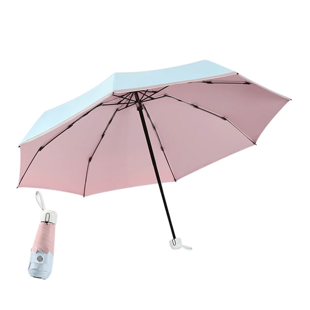 Small Mini Umbrella with Lightweight Compact Design Sunshade Umbrella Sunshade Umbrella Travel Umbrella Windproof Portable Sunshade Umbrella Outdoor Sunshade Umbrella Clearance