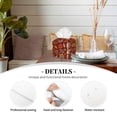 thumbnail image 3 of Lsque Autumn Warm Tone Maple Leaf Printed Tissue Box Cover Holder, Facial Paper Organizer Dispenser,Square with Bottom Belt, PVC Leather Decorative Organizer, 3 of 8