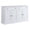 White, variant on MEETFAV Kitchen Sideboard Storage Buffet Cabinet with 2 Drawers & 4 Doors Adjustable Shelves for Dining Room, Living Room, Antique White