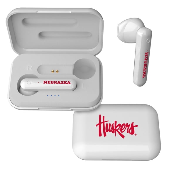 Keyscaper Nebraska Huskers Wireless TWS Insignia Design Earbuds